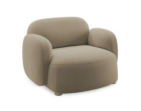 Gem Lounge Chair w/armrests, Brusvik 65 light brown