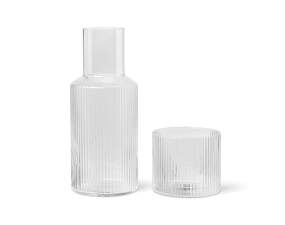 Ripple Carafe Set Small, clear