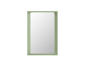 Arced Mirror 80x55, light green