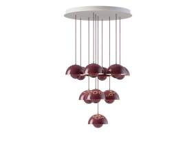 Flowerpot Chandelier VP10 10, dark plum