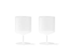 Ripple Wine Glasses Set of 2, frosted