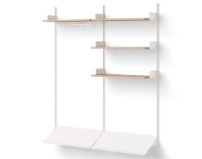 Wardrobe Shelf 3, oak/white