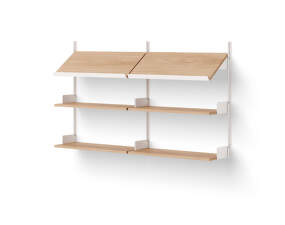 Office Shelf, oak/white