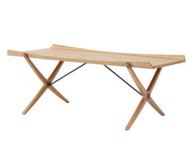 X Coffee Table HM13, lacquered oak and walnut
