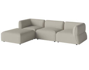 Arke Garden Corner Sofa 3 Modules with Pouf Left, sand