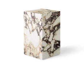 Plinth Side Table Tall, Calacatta Viola