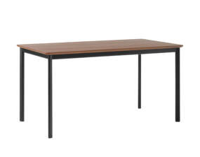 Drip HW115 Dining Table, black/lacquered walnut