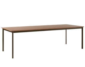 Drip HW117 Dining Table, bronzed/lacquered walnut