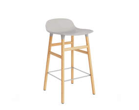 Form Bar Chair 65 cm Oak, warm grey