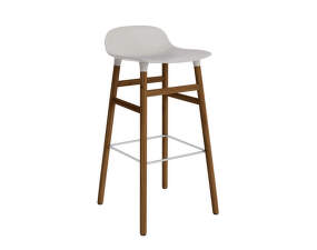 Form Bar Chair 75 cm Walnut, warm grey