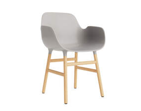 Form Armchair Oak, warm grey