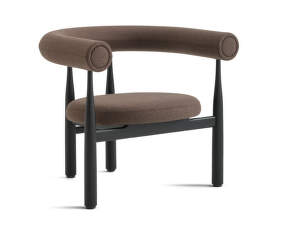 Bukowski Lounge Chair, black/Wooly Plus 1008