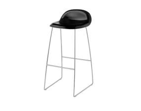 3D Bar Stool Black Sledge Base, black