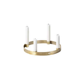Candle Holder Circle Small, brass
