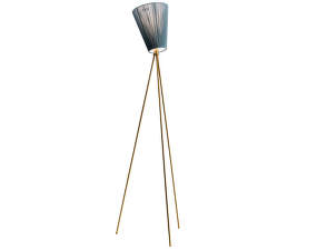 Oslo Wood Floor Lamp, green