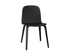 Visu Chair Wood Base, black