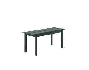 Linear Steel Bench 110 cm, dark green