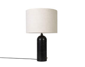 Gravity Table Lamp Small, black marble