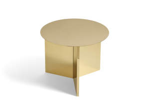 Slit Table Round, brass