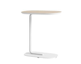 Relate Side Table 60.5, off-white/oak
