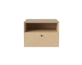 Luxe Drawer - 1 Drawer Wall Small, white oiled oak