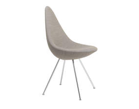 Drop Chair, chrome / Canvas Beige