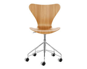 Series 7 Chair Swivel Base, chrome/elm