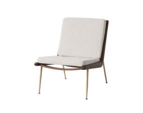 Boomerang HM1 Lounge Chair, walnut/Loop Cream K5042-33