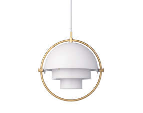 Multi-Lite Pendant Small, white/brass