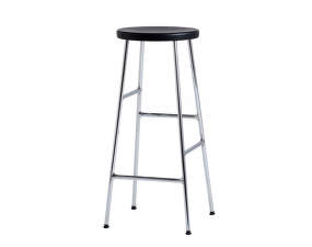 Cornet Bar Stool High Chromed Steel, soft black