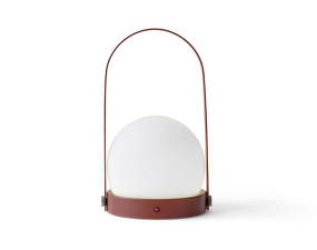 Carrie Portable Table Lamp, burnt red