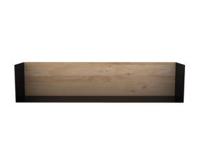 U shelf L, oak/black