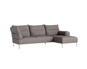 Pandarine 3 seater Sofa Right Mixed Armrest, Swarm multi colour / chromed steel