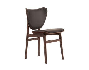 Elephant Chair, dark smoked oak / Dunes Leather - Dark Brown 21001