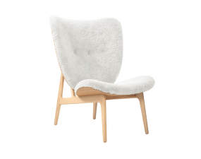 Elephant Lounge Chair, natural oak / Sheepskin - Off sand