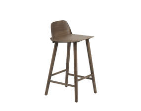 Nerd Counter Stool 65 cm, stained dark brown