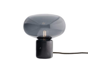 Karl-Johan Table Lamp, black marquina w. smoked glass