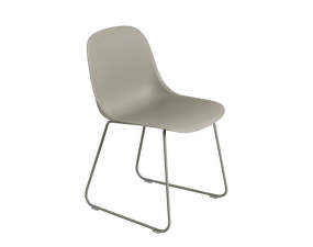 Fiber Side Chair Sled Base, grey