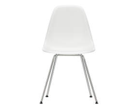 Eames Plastic Side Chair DSX, chrome/white