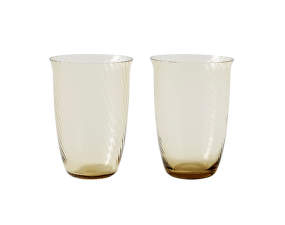 Collect Glass 12 cm, Set of 2, amber