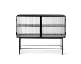 Haze Sideboard Reeded Glass, black