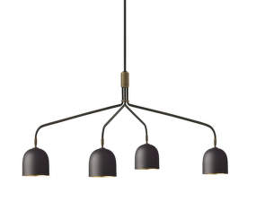 Howard 4 Long Chandelier, black