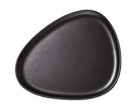 Curve Dinner Plate, black