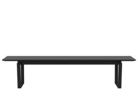 Nord Bench 200 cm, black stained oak