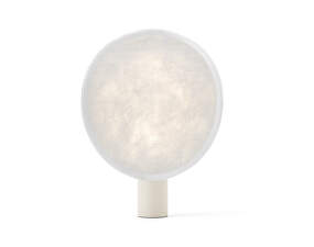 Tense Portable Table Lamp, white base/white tyvek