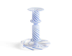 Flare Stripe Milk Candleholder, blue
