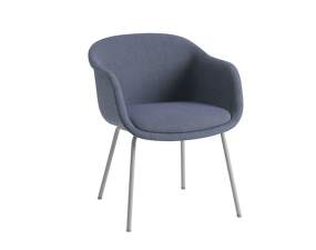 Fiber Conference Armchair Tube Base, grey/Sabi 631