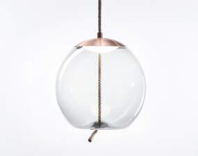 Knot Sfera PC1016 Pendant Lamp, clear / copper