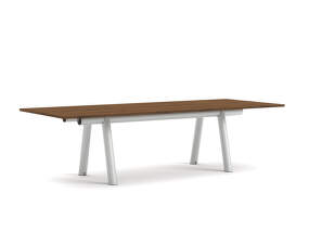 Boa Table 280x110x75 cm, metallic grey / walnut
