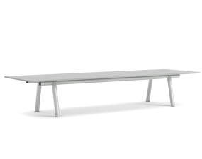 Boa Table 420x128x75 cm, metallic grey / grey linoleum